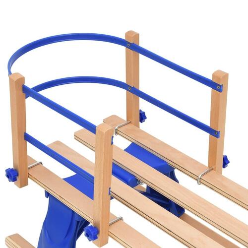 Foldbar kælk med ryglæn 110 cm krydsfiner