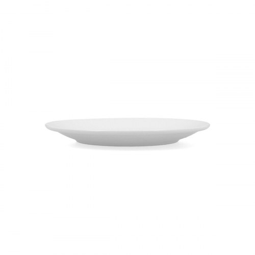 Bidasoa Glacial Coupe flad tallerken, hvid keramik Ø 21 cm - 6 stk