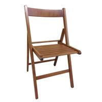 Polstrede Campingstol valnød birketræ (79 x 42,5 x 47,5 cm)