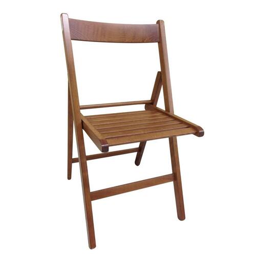 Polstrede Campingstol valnød birketræ (79 x 42,5 x 47,5 cm)