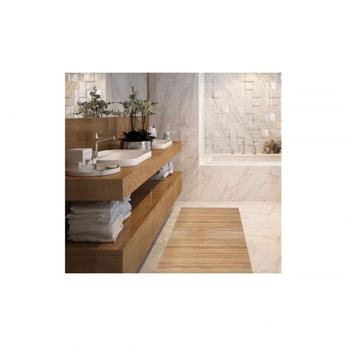 Stor Planet tæppe - rektangulært bambus, natur (60 x 90 cm)