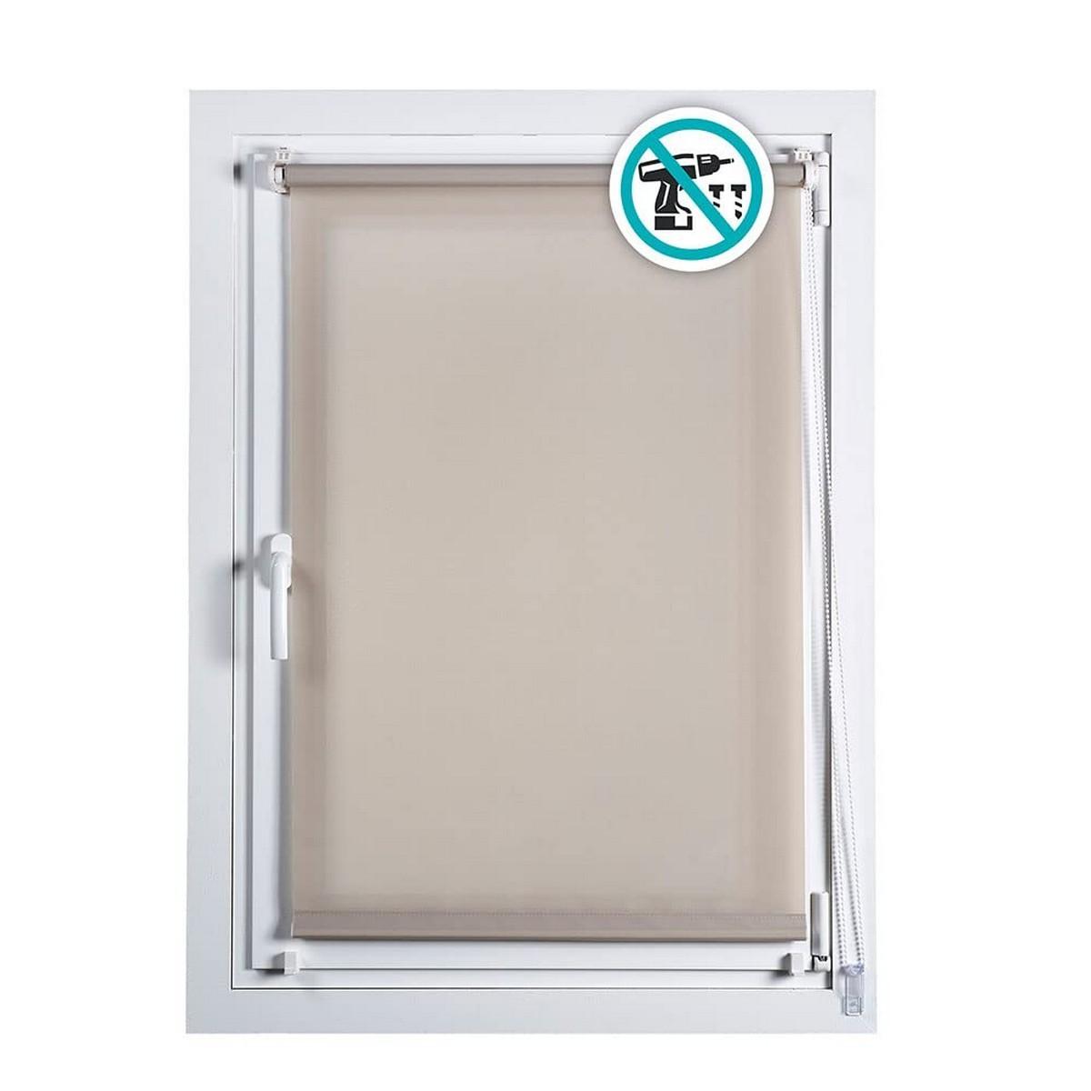 Stor Planet rullegardin Clip&Fix - Sten, 90 x 180 cm