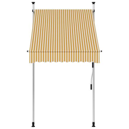 Foldemarkise manuel betjening 100 cm striber orange og hvid