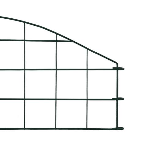 Buet havehegnssæt 77,3x26 cm grøn