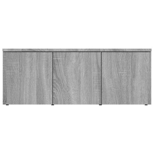Tv-bord 80x34x30 cm konstrueret træ grå sonoma-eg
