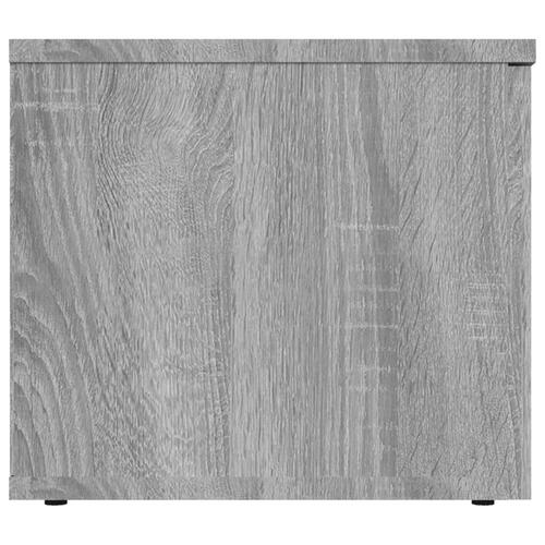Tv-bord 80x34x30 cm konstrueret træ grå sonoma-eg