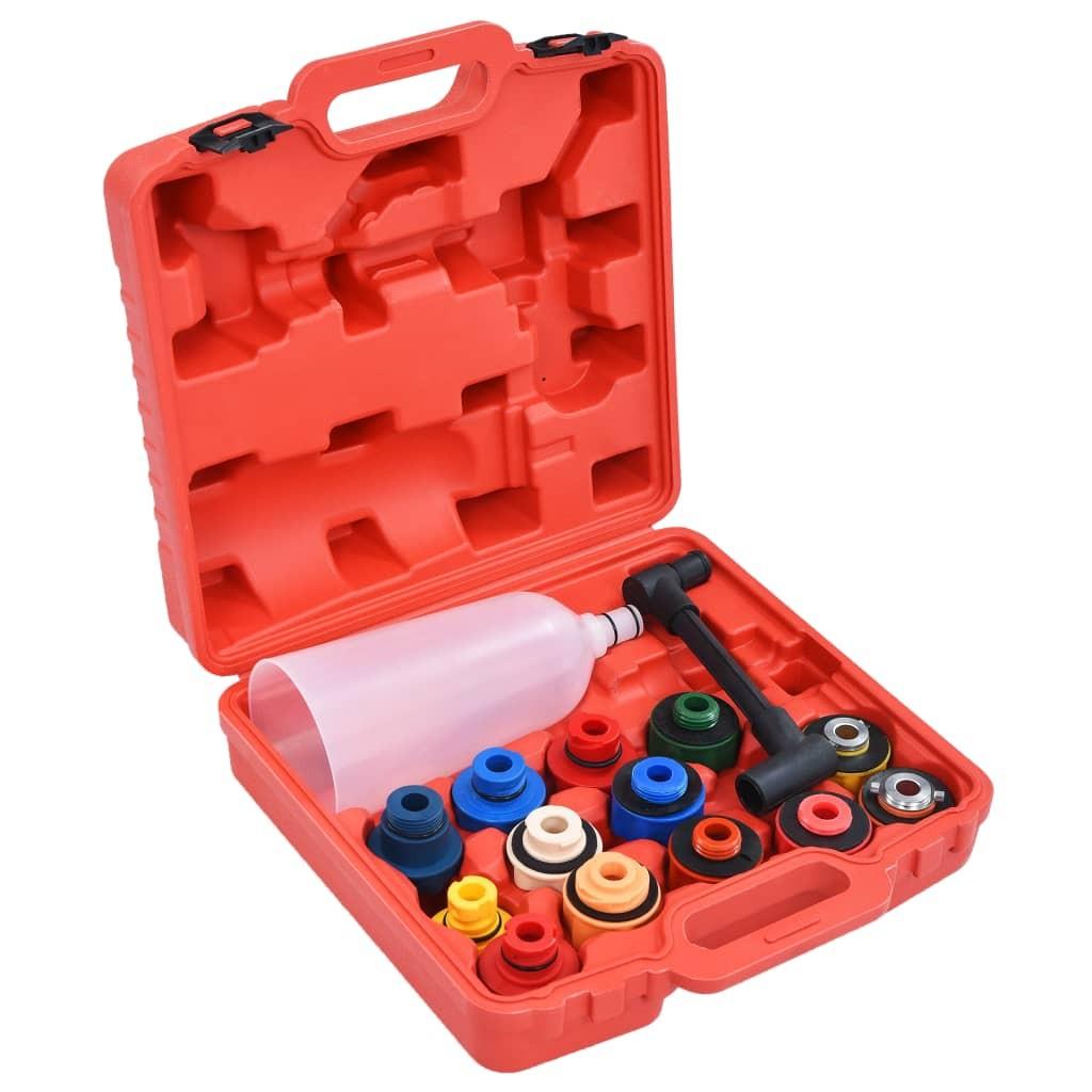 Påfyldningssæt til motorolie i 16 dele