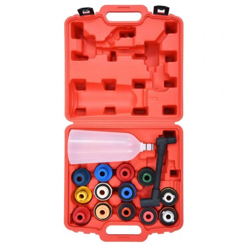 Påfyldningssæt til motorolie i 16 dele