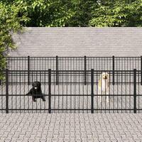 Udendørs hundegård 33,87 m² stål