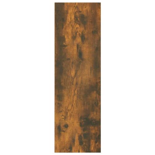 Bogreol/skænk 66x30x98 cm konstrueret træ røget egetræ