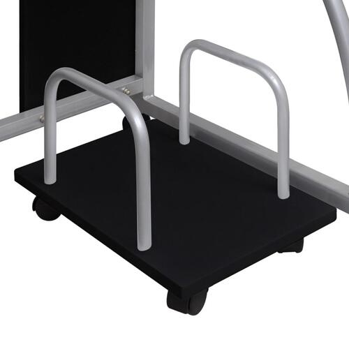 Computerbord 110x52x88,5 cm konstrueret træ sort