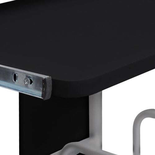 Computerbord 110x52x88,5 cm konstrueret træ sort