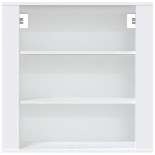 Vægskab 80x33x80 cm konstrueret træ hvid