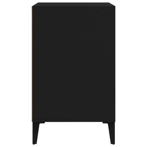 Skoreol 102x36x60 cm konstrueret træ sort
