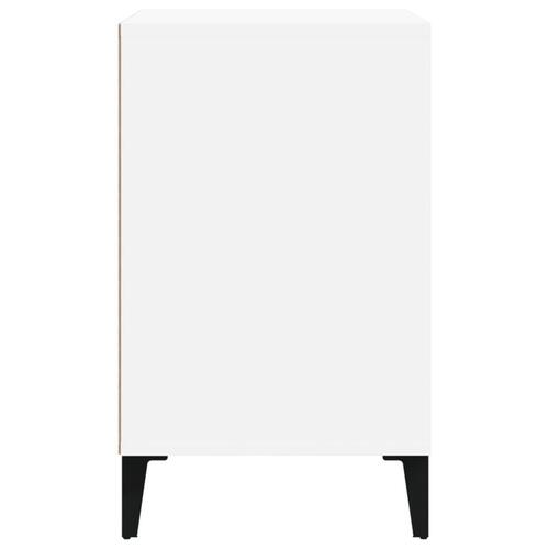 Skoreol 102x36x60 cm konstrueret træ hvid højglans