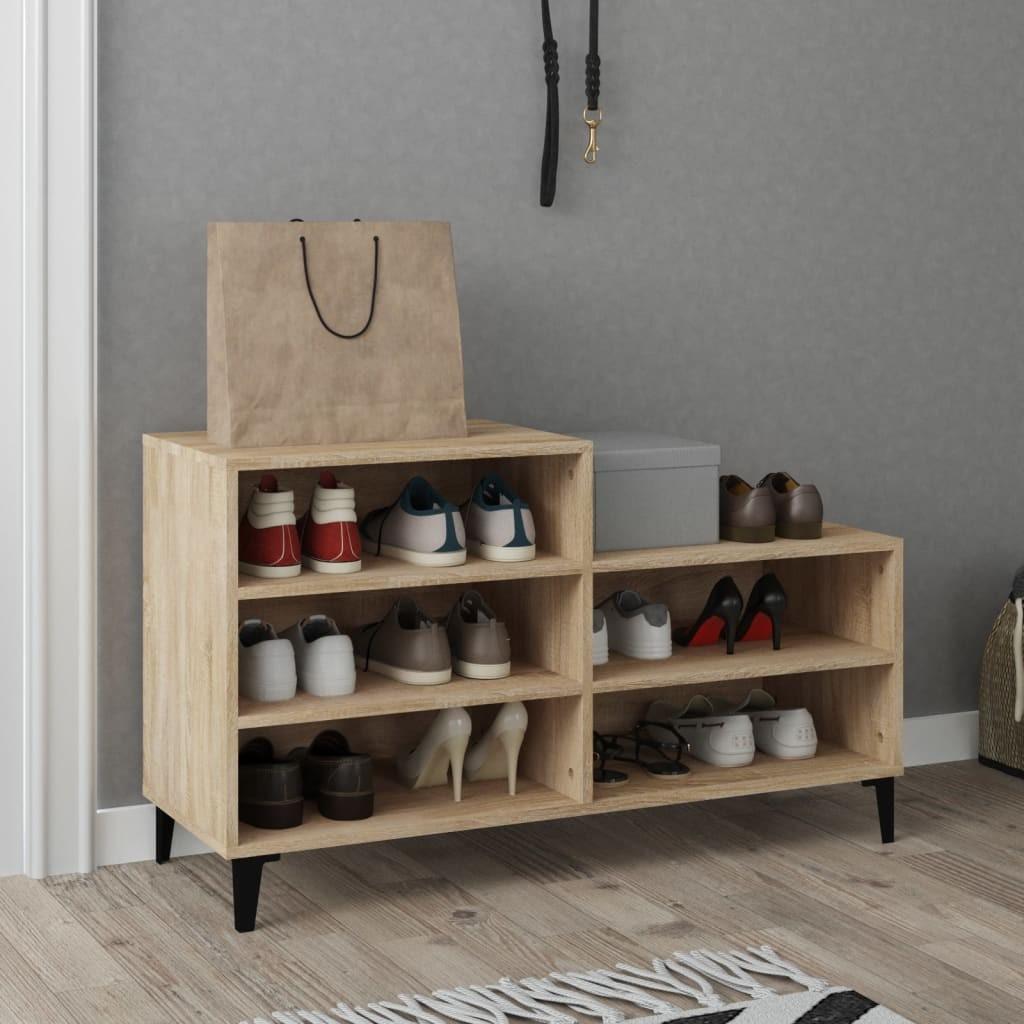 Skoreol 102x36x60 cm konstrueret træ sonoma-eg
