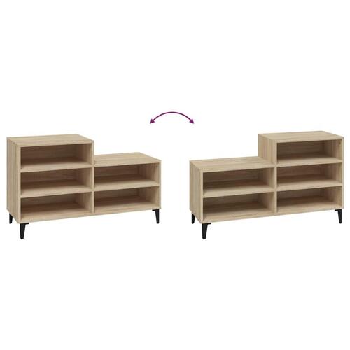 Skoreol 102x36x60 cm konstrueret træ sonoma-eg