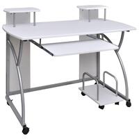 Computerbord 110x52x88,5 cm konstrueret træ hvid