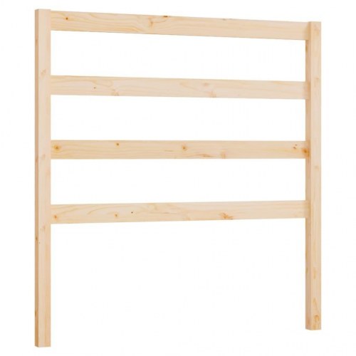 Sengegavl 95 × 4 × 100 cm i massivt fyrretræ - lameldesign