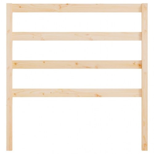 Sengegavl 95 × 4 × 100 cm i massivt fyrretræ - lameldesign