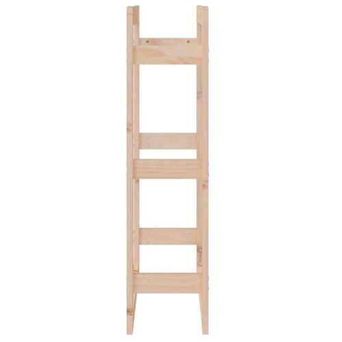Brændestativ 60x25x100 cm massivt fyrretræ