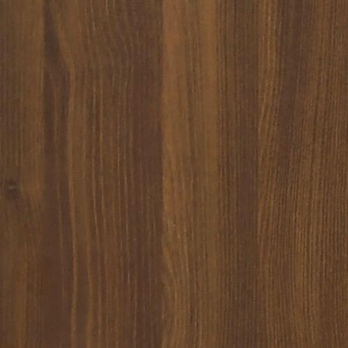 Bogreol 86x25,5x140 cm konstrueret træ brun egetræ