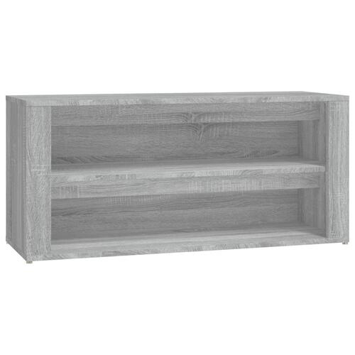 Skoreol 100x35x45 cm konstrueret træ grå sonoma-eg