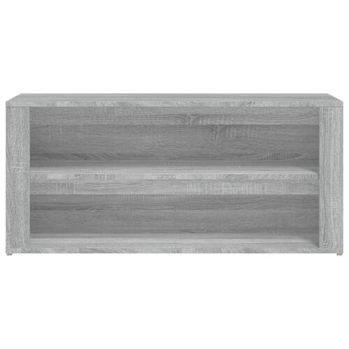 Skoreol 100x35x45 cm konstrueret træ grå sonoma-eg