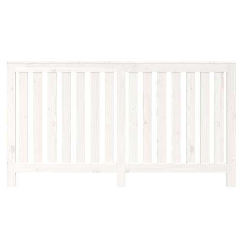 Radiatorskjuler 153x19x84 cm massivt fyrretræ hvid