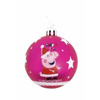 Julekugle Peppa Pig Cosy corner Fuchsia 10 enheder Plastik (Ø 6 cm)