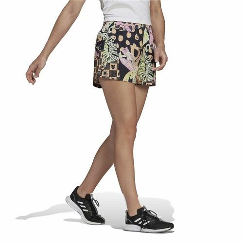 Sport shorts til kvinder Adidas Farm Multifarvet Sort M
