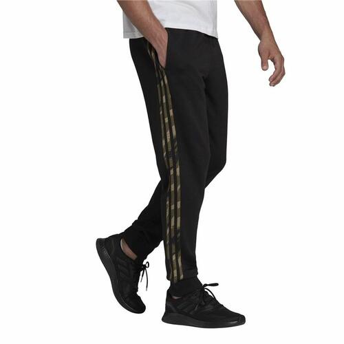 Lange sportsbukser Adidas Essentials Camo Print Sort Mænd M