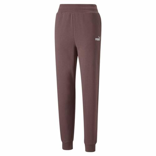 Træningsdragt til voksne underdele Puma Ess+ Embroidery High-Waist Brun Dame M