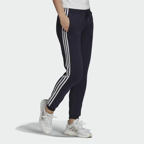 Træningsdragt til voksne underdele Adidas Essentials 3 Stripes Dame Blå L