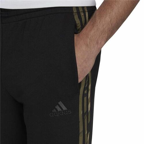 Lange sportsbukser Adidas Essentials Camo Print Sort Mænd S