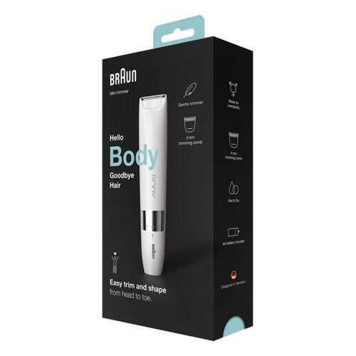 Elektrisk hårfjerner Braun BS1000 Hvid Unisex Blød