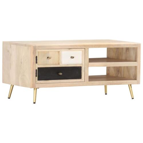Sofabord 90x45x40 cm massivt mangotræ
