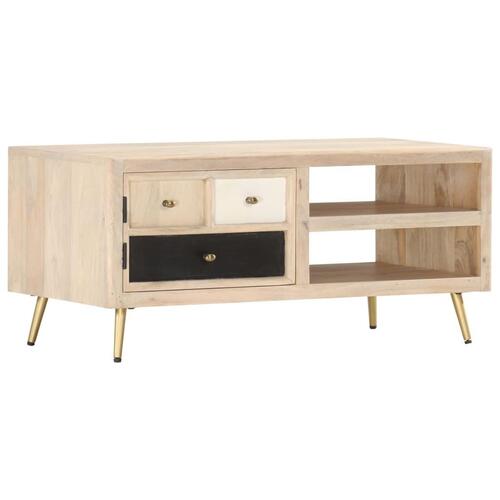 Sofabord 90x45x40 cm massivt mangotræ