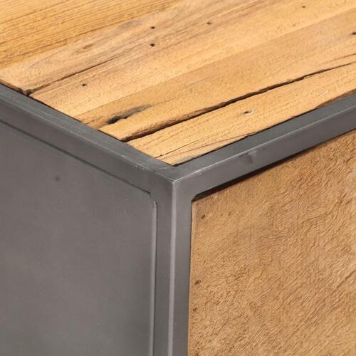 Sofabord 90x50x35 cm massivt genbrugstræ
