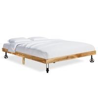 Sengestel 200x200 cm massivt mangotræ