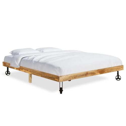 Sengestel 200x200 cm massivt mangotræ
