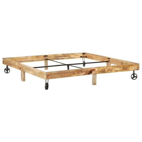 Sengestel 200x200 cm massivt mangotræ