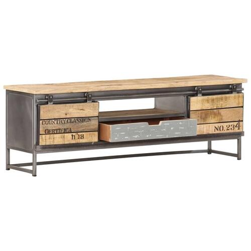 Tv-skab 120 x 30 x 40 cm massivt mangotræ