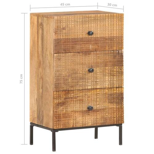 Skænk 45x30x75 cm massivt mangotræ