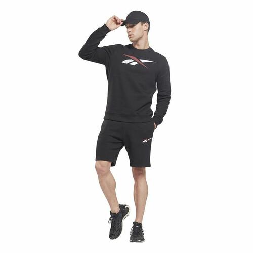 Sport shorts til mænd Reebok Vector Fleece Sort L