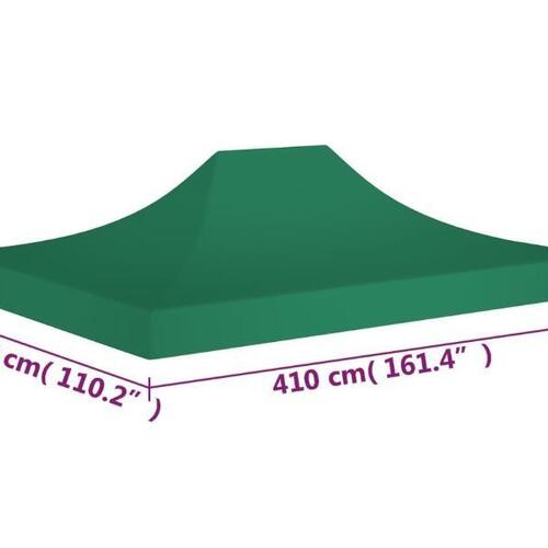 Tag til festtelt 4x3 m 270 g/m² grøn