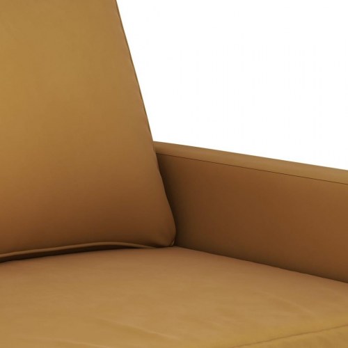 3-personers sofa 210 cm fløjl brun