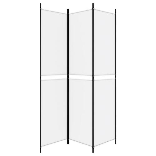 3-panels rumdeler 150x220 cm stof hvid