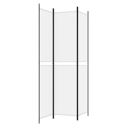 3-panels rumdeler 150x220 cm stof hvid
