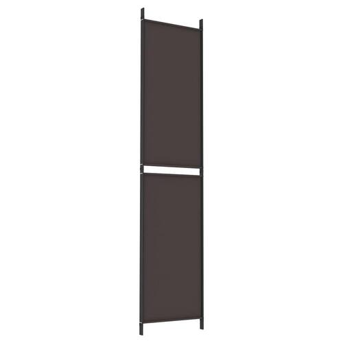 3-panels rumdeler 150x220 cm stof brun